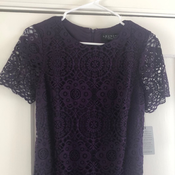 Laundry by Shelli Segal purple lace dress - Picture 3 of 5